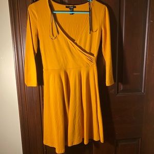 forever 21 mustard yellow dress